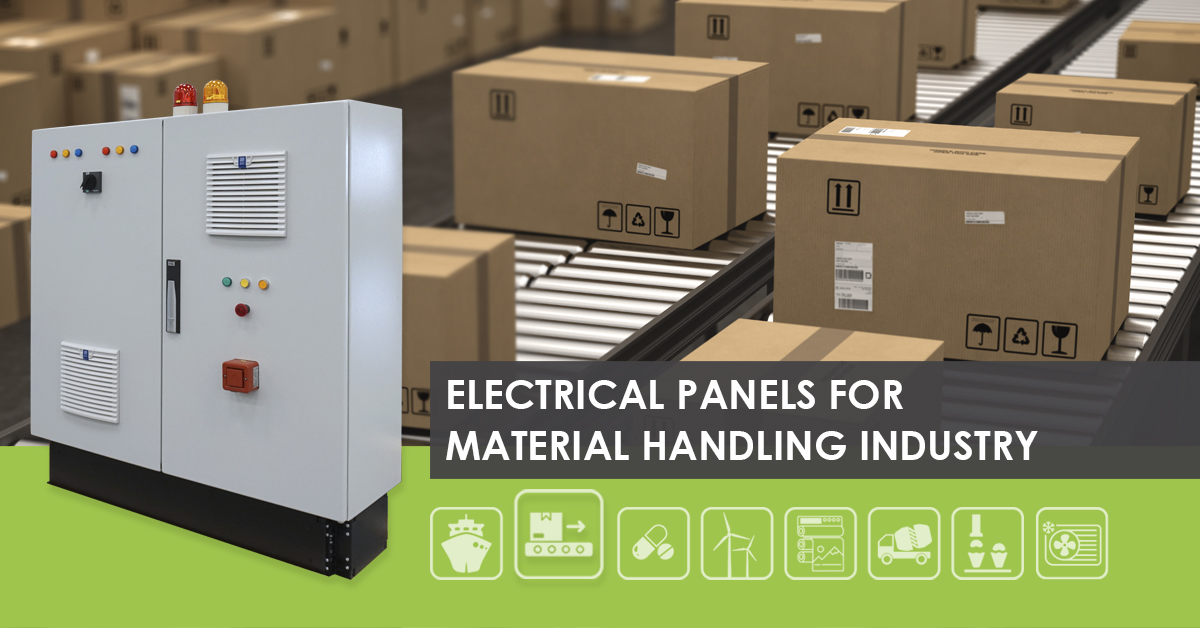 Electrical control panels for material handling systems